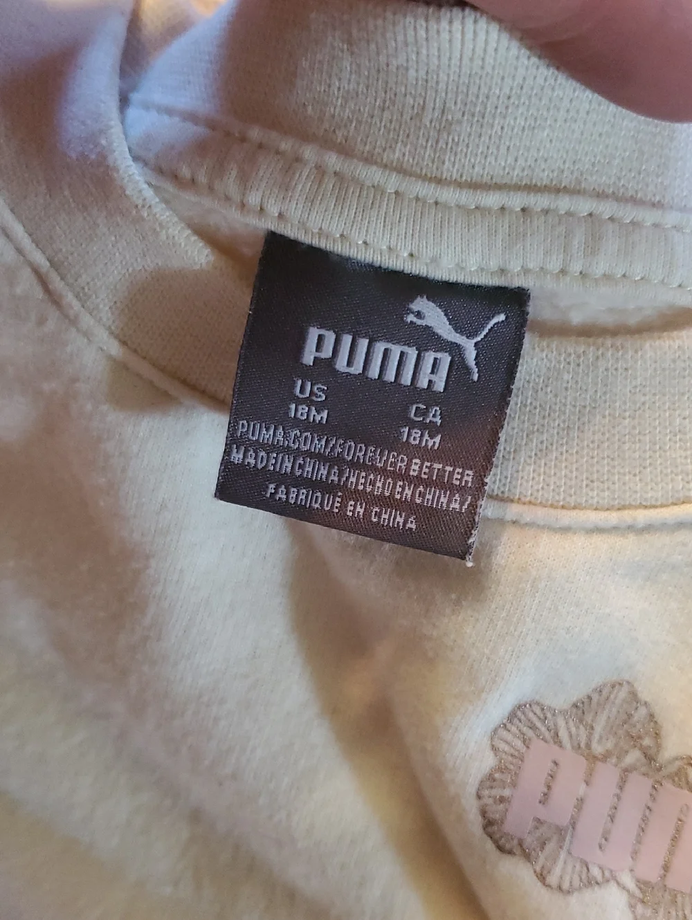 Puma Pastel Colorblock Sweatshirt & Joggers - Cream, Pink, Blue - Picture 2 of 4
